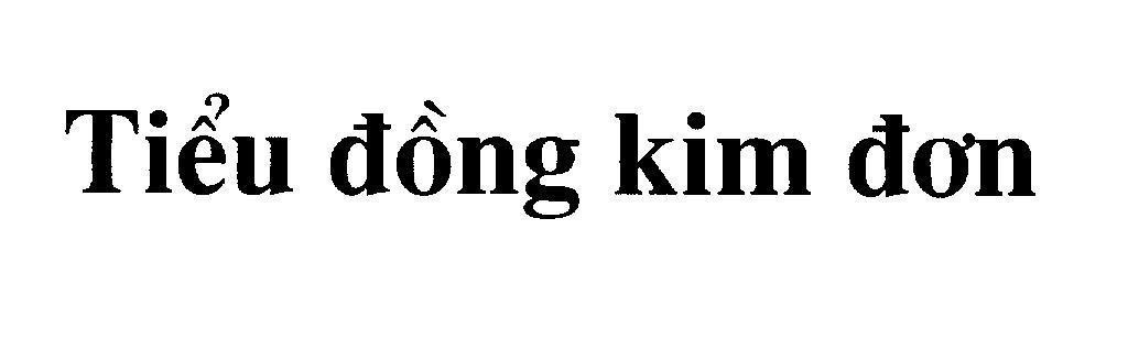 Mẫu nhãn hiệu Tiểu đồng kim đơn