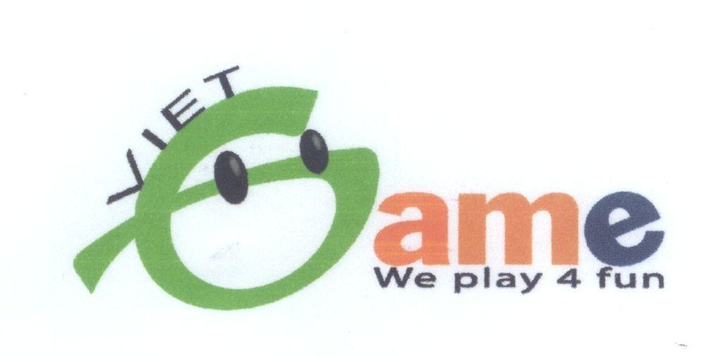 Mẫu nhãn hiệu VIETGame We play 4 fun