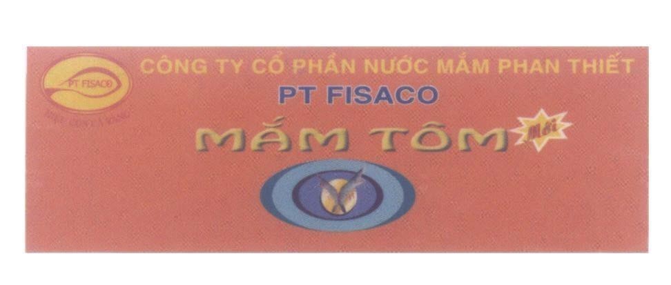 Mẫu nhãn hiệu CôngTy Cổ Phần Nước Mắm Phan Thiết PT FISACO Mắm Tôm Mới Hiệu Con Cá Vàng