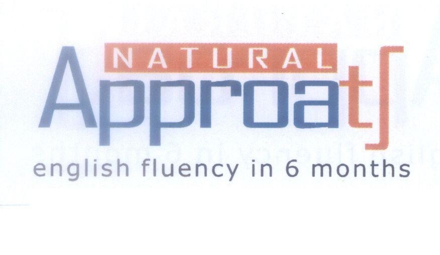 Mẫu nhãn hiệu NATURAL Approat Approats english fluency in 6 months