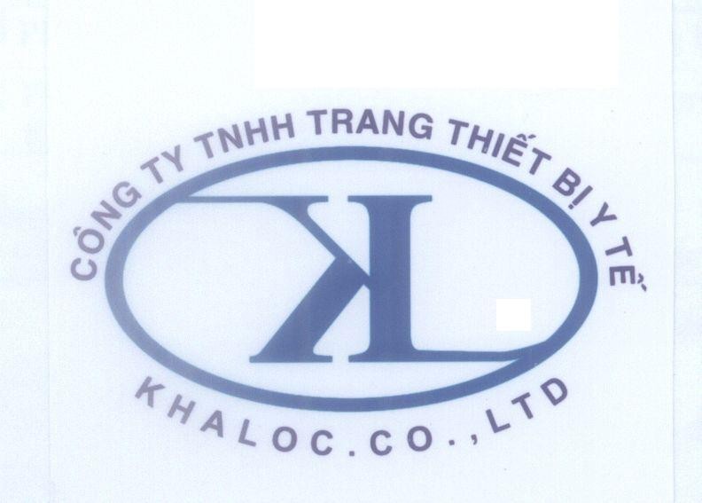 Mẫu nhãn hiệu KHALOC K L Công Ty TNHH Trang Thiết Bị Y Tế CO.,,LTD