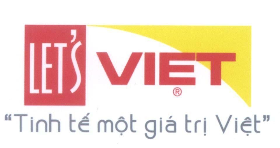 Mẫu nhãn hiệu LET'S VIET "Tinh tế một giá trị Việt"