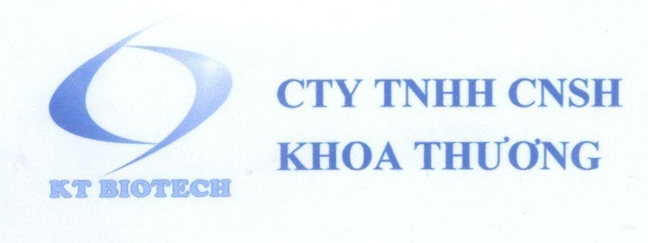 Mẫu nhãn hiệu KT BIOTECH CTY TNHH CNSH KHOA THƯƠNG