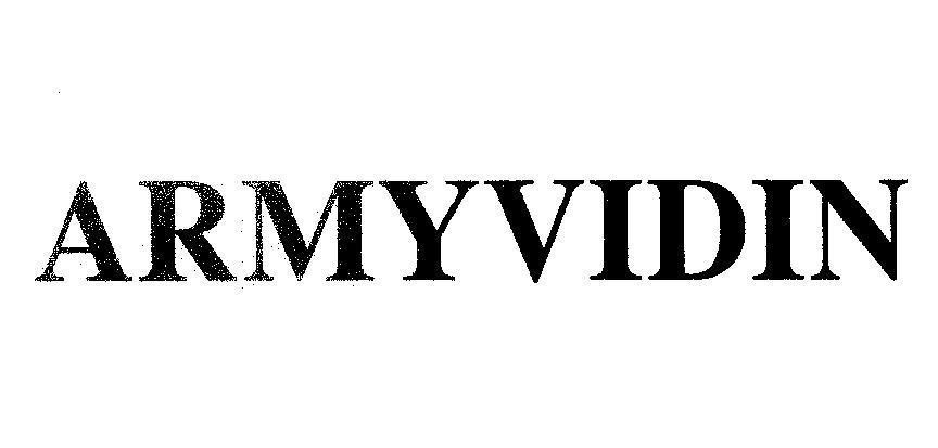 Mẫu nhãn hiệu ARMYVIDIN