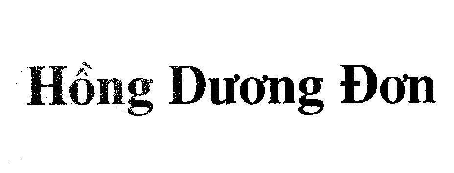Mẫu nhãn hiệu Hồng Dương Đơn