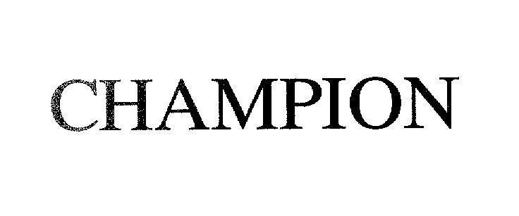 Mẫu nhãn hiệu CHAMPION