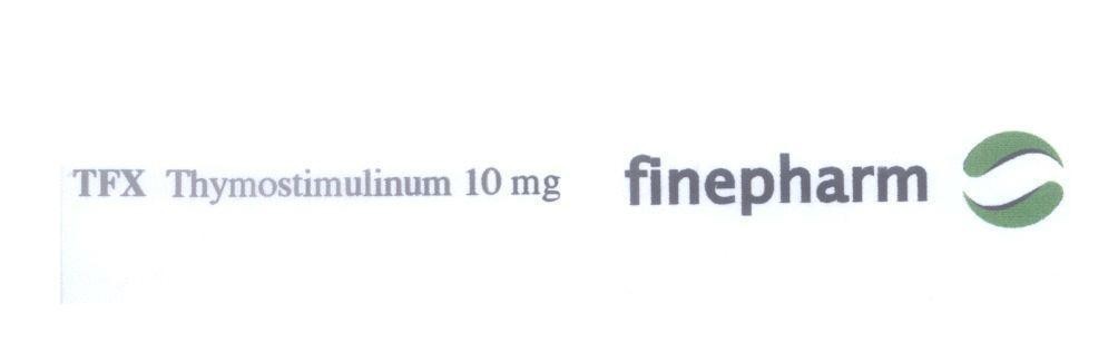 Mẫu nhãn hiệu finepharm TFX Thymostimulinum 10 mg