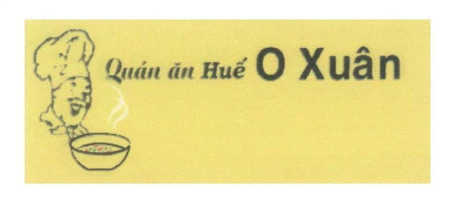 Mẫu nhãn hiệu Quán ăn Huế O Xuân