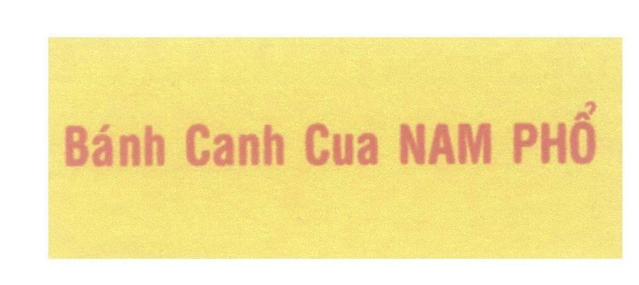 Mẫu nhãn hiệu Bánh Canh Cua Nam Phổ