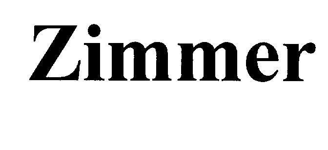 Mẫu nhãn hiệu Zimmer