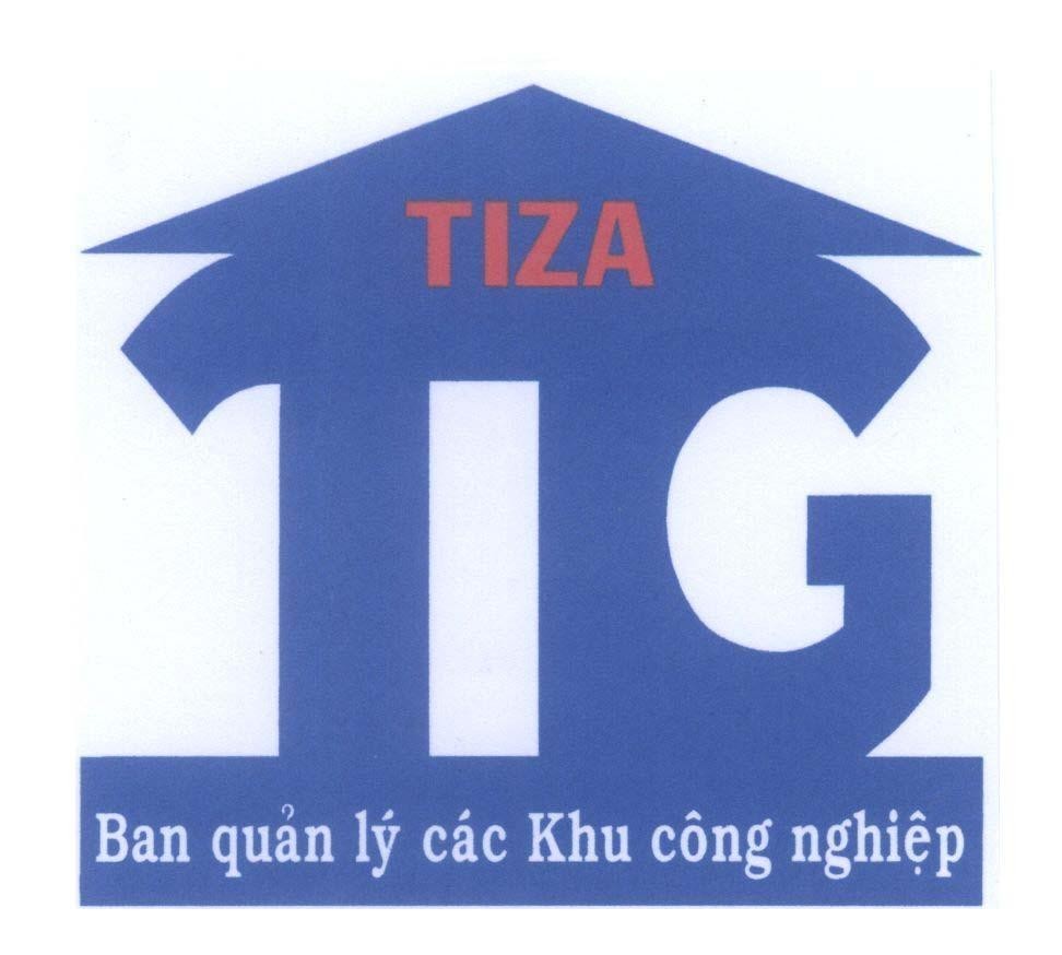 Mẫu nhãn hiệu TG TIZA Ban quản lý các khu công nghiệp