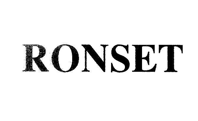 Mẫu nhãn hiệu RONSET