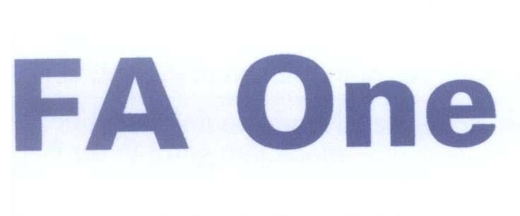 Mẫu nhãn hiệu FA One