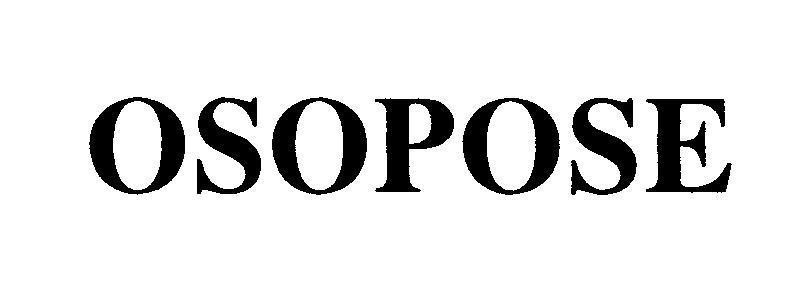 Mẫu nhãn hiệu OSOPOSE