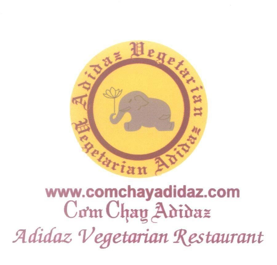 Mẫu nhãn hiệu www.comchayadidaz.com Cơm Chay Adidaz Vegetarian Restaurant
