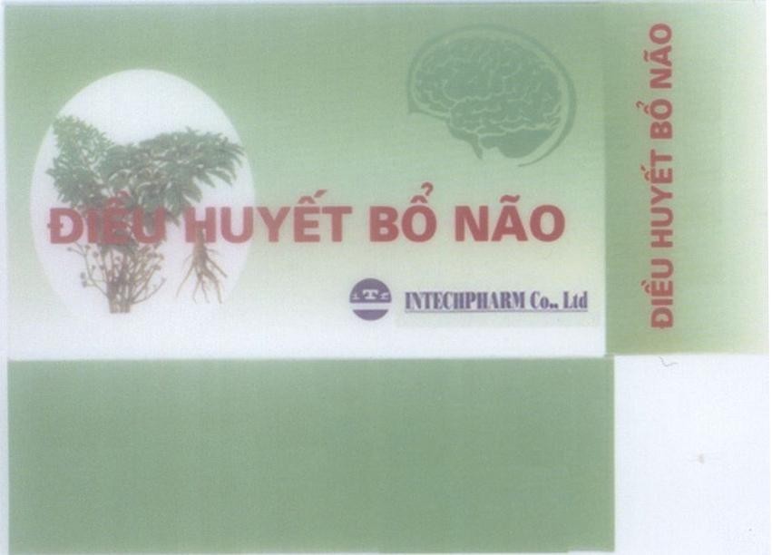 Mẫu nhãn hiệu Điều Huyết Bổ Não i T f INTECHPHARM Co., Ltd
