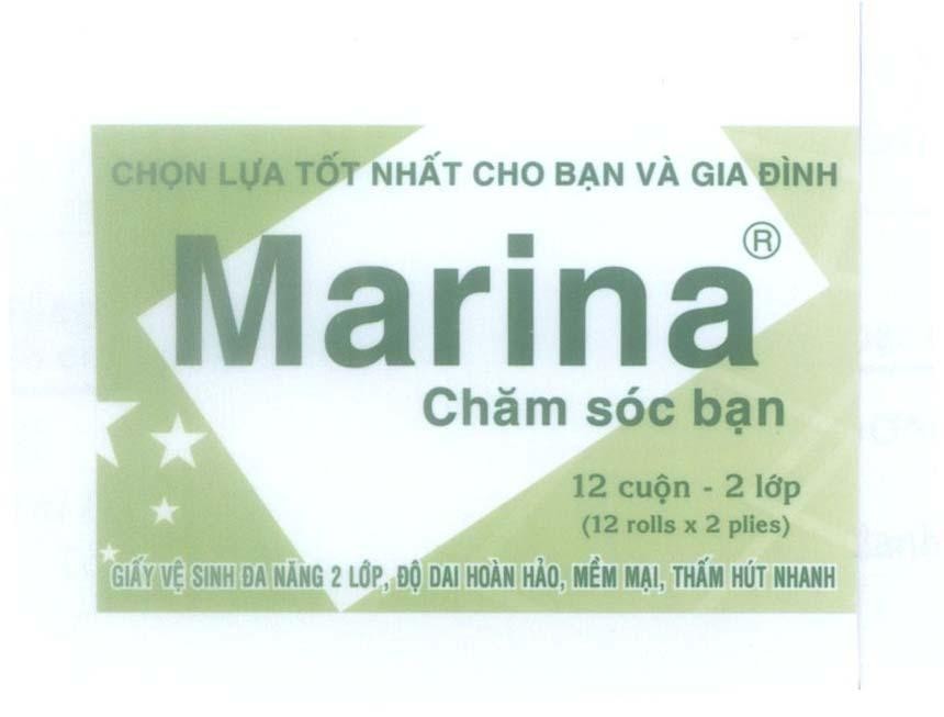 Mẫu nhãn hiệu Marina Chăm sóc bạn Chọn Lựa Tốt Nhất Cho Bạn Và Gia Đình...