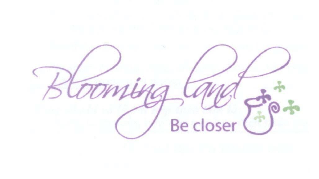 Mẫu nhãn hiệu Blooming Land Be closer