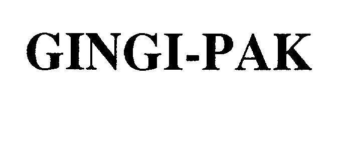 Mẫu nhãn hiệu GINGI-PAK