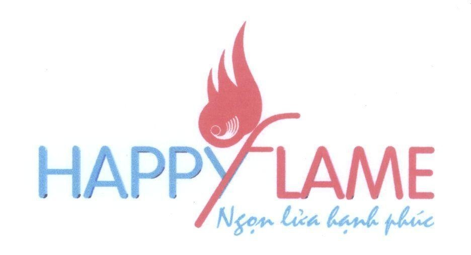 Mẫu nhãn hiệu HAPPY FLAME Ngọn lửa hạnh phúc