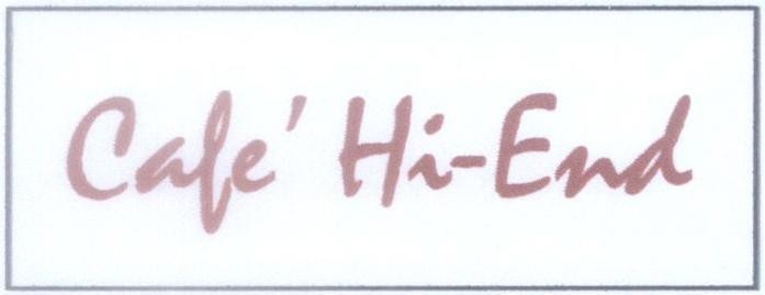 Mẫu nhãn hiệu Café Hi-End