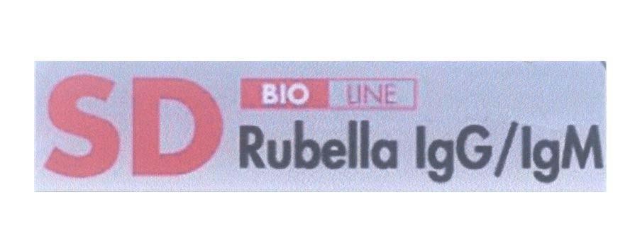 Mẫu nhãn hiệu SD BIO LINE Rubella IgG/IgM
