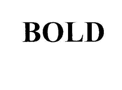 Mẫu nhãn hiệu BOLD