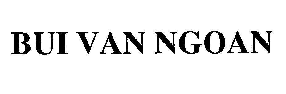 Mẫu nhãn hiệu BUI VAN NGOAN