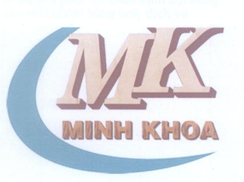 Mẫu nhãn hiệu MK MINH KHOA