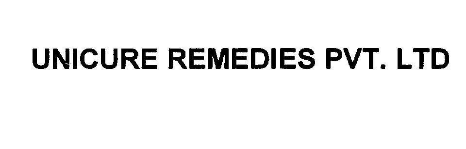 Mẫu nhãn hiệu UNICURE REMEDIES PVT. LTD
