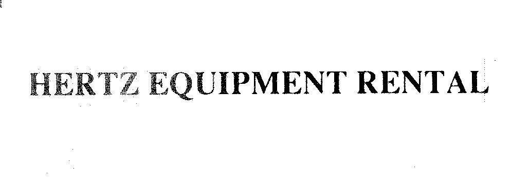 Mẫu nhãn hiệu HERTZ EQUIPMENT RENTAL