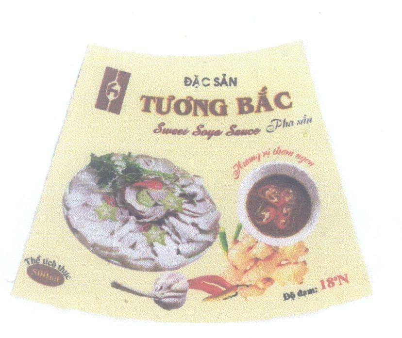 Mẫu nhãn hiệu h Đặc Sản Tương Bắc Sweet Soya Sauce pha sẵn hưong vị thơm ngon