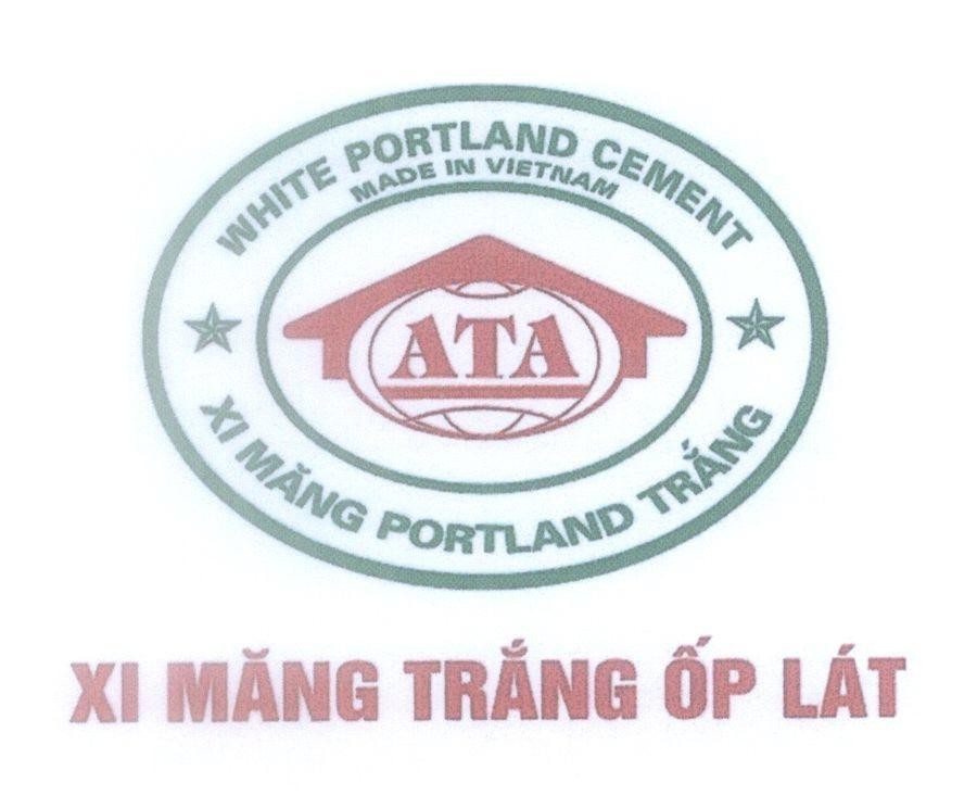 Mẫu nhãn hiệu ATA Xi Măng Trắng ốp Lát WHITE PORTLAND CEMENT MADE IN VIETNAM XI Măng PORTLAND Trắng