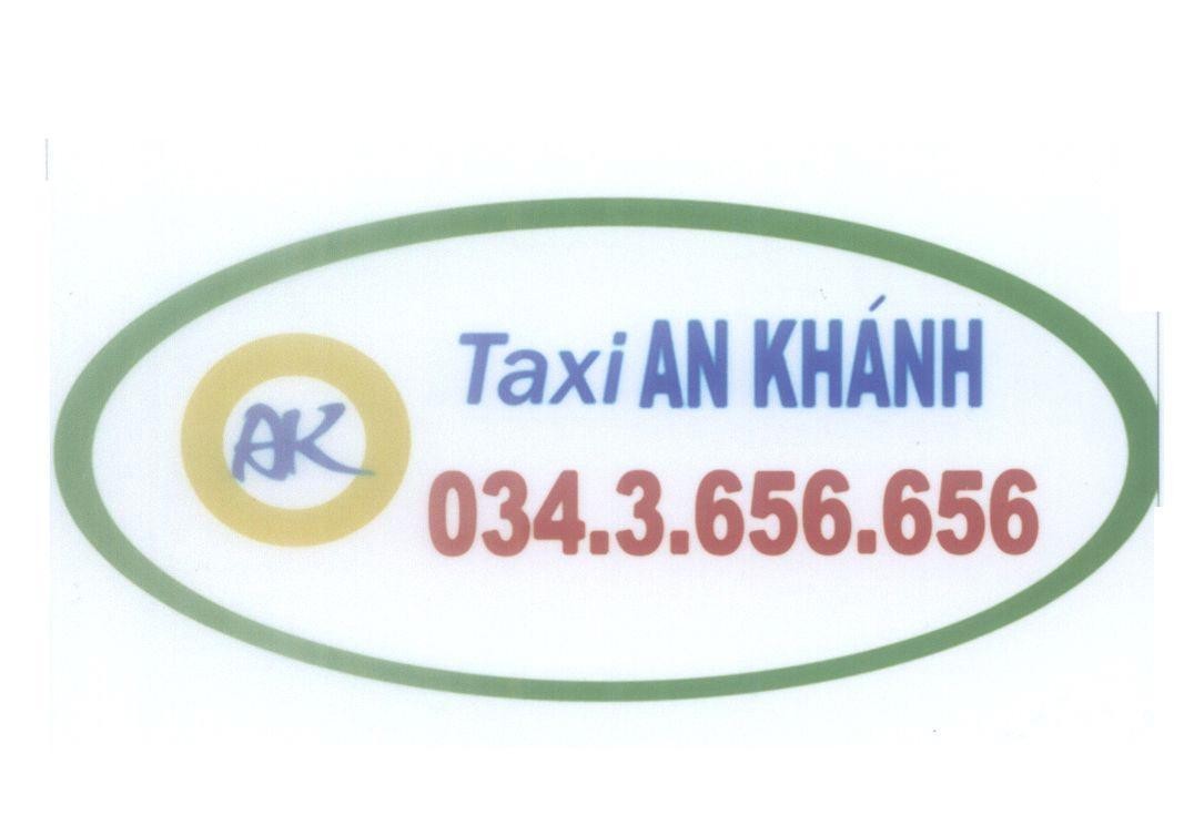 Mẫu nhãn hiệu AK Taxi An Khánh 034.3.656.656