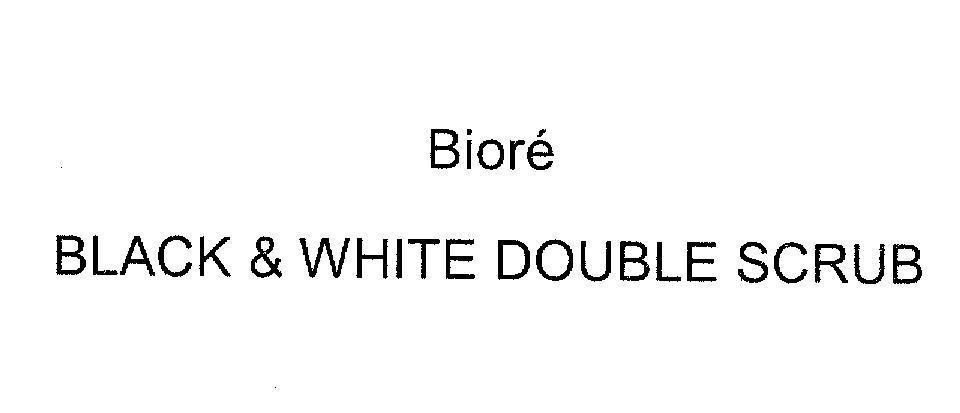 Mẫu nhãn hiệu Bioré BLACK & WHITE DOUBLE SCRUB