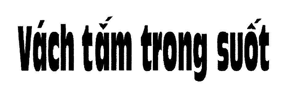 Mẫu nhãn hiệu Vách tắm trong suốt