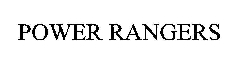 Mẫu nhãn hiệu POWER RANGERS