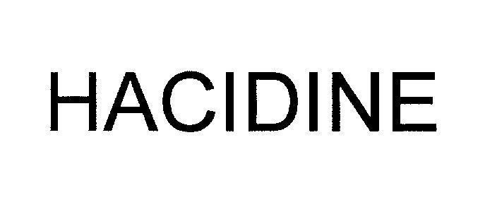 Mẫu nhãn hiệu HACIDINE