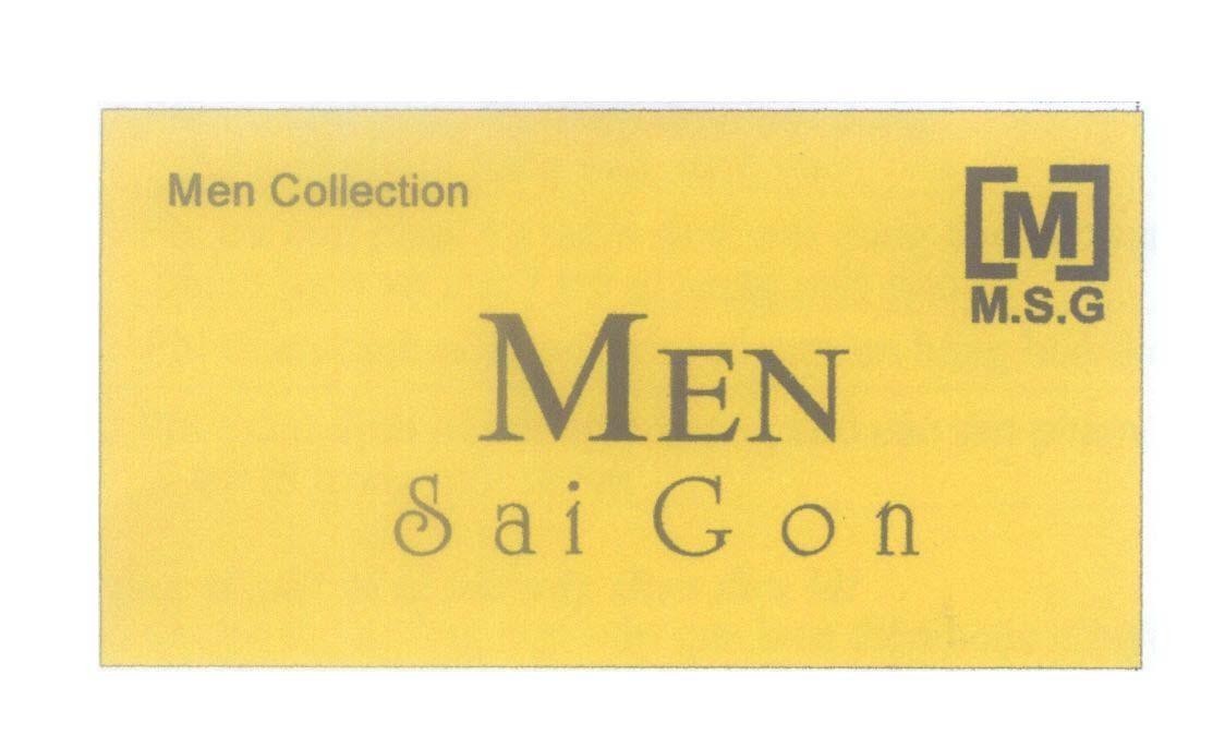 Mẫu nhãn hiệu MEN Sai Gon Men Collection M M.S.G