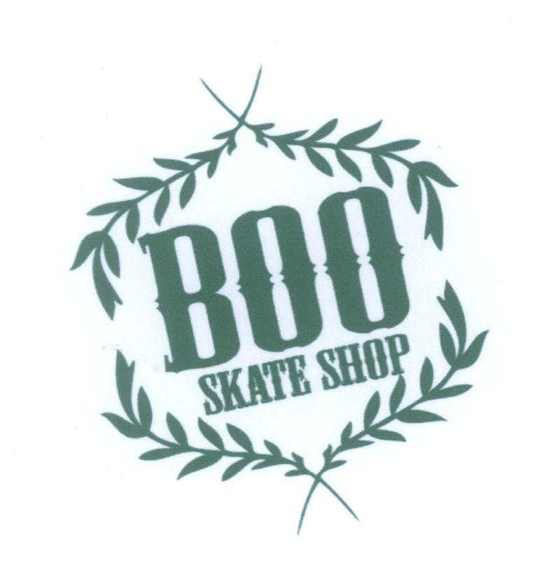 Mẫu nhãn hiệu BOO SKATE SHOP