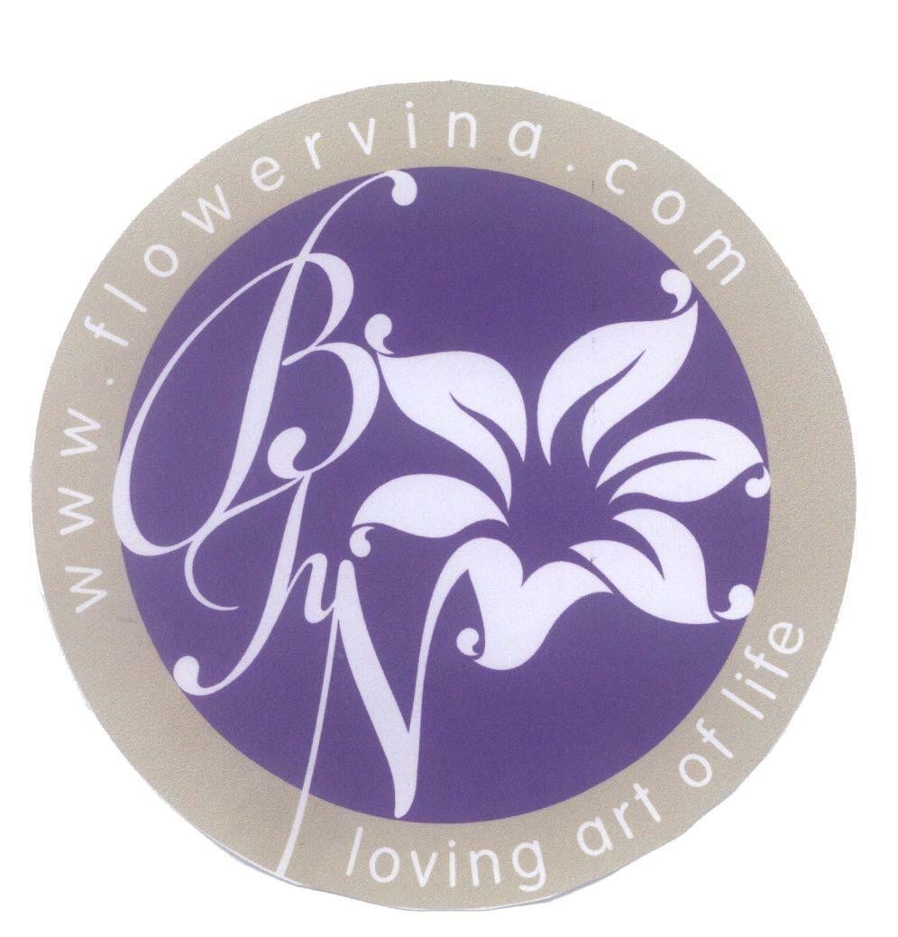 Mẫu nhãn hiệu BHN B H N loving art of life www.flowervina.com flowervina