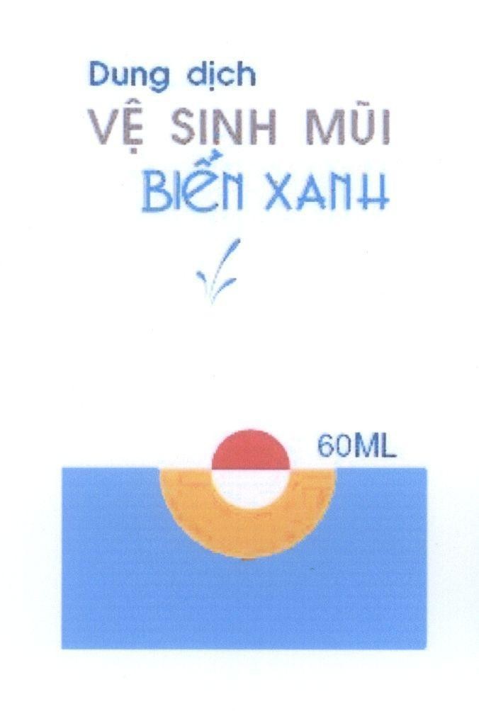 Mẫu nhãn hiệu Dung Dịch Vệ Sinh Mũi Biển Xanh 60ML