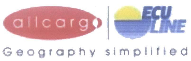 Mẫu nhãn hiệu allcargo ECU LINE Geography simplified