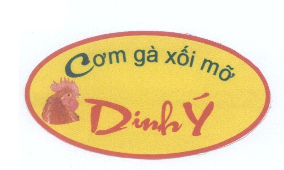 Mẫu nhãn hiệu Cơm gà xối mỡ Dinh ý