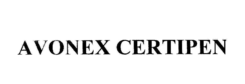 Mẫu nhãn hiệu AVONEX CERTIPEN
