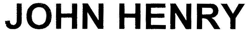 Mẫu nhãn hiệu JOHN HENRY
