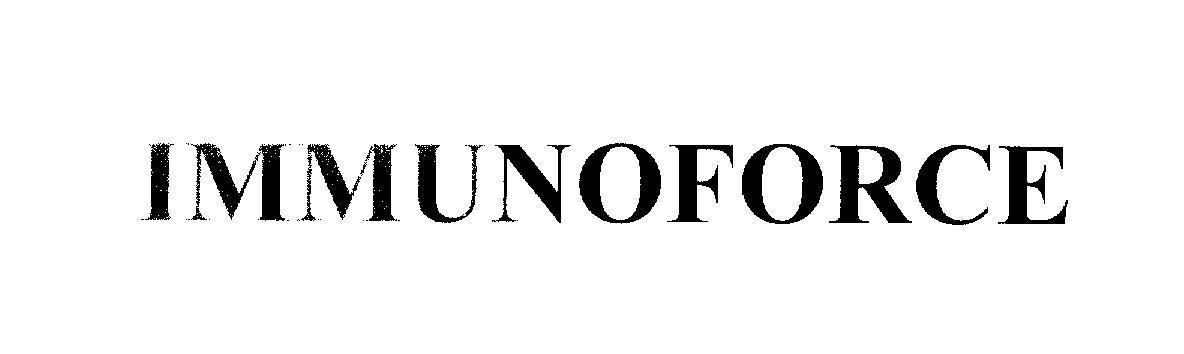 Mẫu nhãn hiệu IMMUNOFORCE