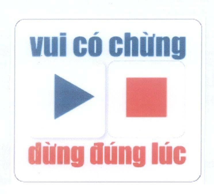 Mẫu nhãn hiệu vui có chừng dừng đúng lúc