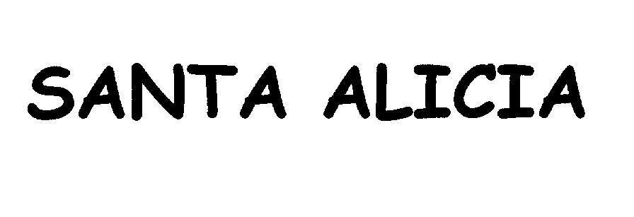 Mẫu nhãn hiệu SANTA ALICIA