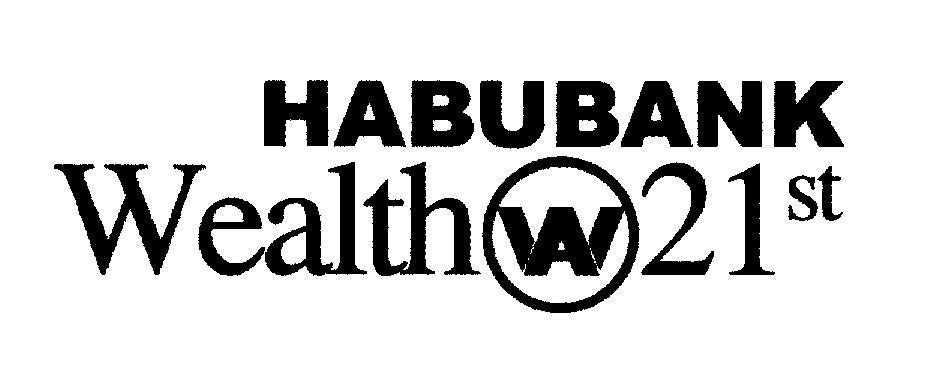 Mẫu nhãn hiệu HABUBANK Wealth W A 21st
